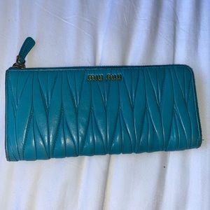 Authentic Miu Miu L zip wallet